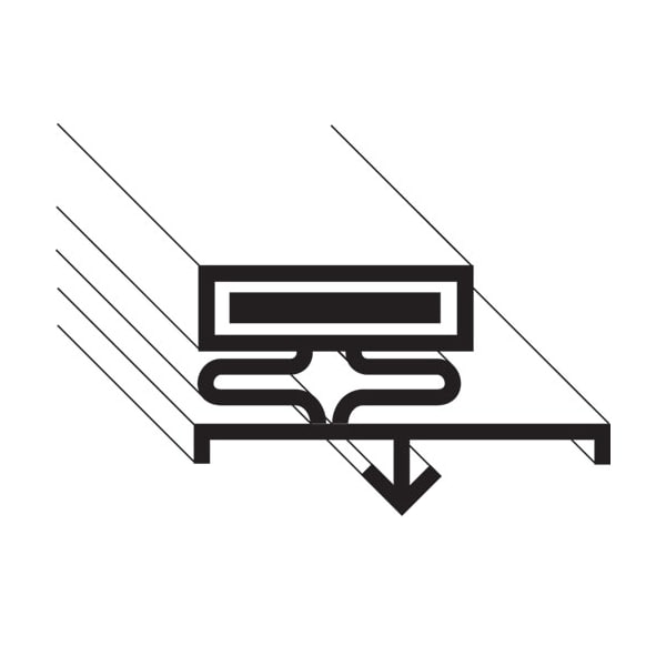 International Cold Storage Ics 30-3/8X77-1/4 D-D Gasket 3-Sided For - Part# Ics3195-3 ICS3195-3 - main